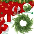 thumbnail image 3 of Guvpev 12 Pcs Mini Christmas Cabinet Wreaths 7.87 Inch with Ribbon, Farmhouse Wreath Decorations for Table Centerpiece, Chair Backs, Wall, Windows, Front Door Holiday Xmas Home Decor(Red Color), 3 of 14