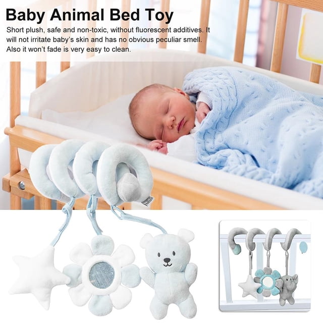 Cochecito de bebé, cuna, actividad, juguetes de peluche en espiral, cochecito de bebé infantil, asiento de coche, juguetes colgantes, juguetes educativos de peluche