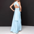 thumbnail image 3 of TIMIFIS Robes Longues Formelles d'Été pour Femmes Épaules Dénudées Sans Manches Froncée Bodycon Invité de Mariage Fendue Fête Boîte de Nuit Robe Maxi, 3 of 3
