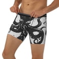 thumbnail image 3 of Cauagu Abstract Ink Octopus Print Men's Boxer Briefs, Funny & Cute Underwear Elastic Waistband Briefs Ideal Gift for Men,1-Pack, 3 of 7