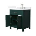 thumbnail image 2 of Beckett 30" Green Single Vanity & White Quartz Top (3-Hole) & Nickel Trim, 2 of 5
