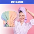 thumbnail image 2 of Vocoste Hair Drying Towel Dry Cap Quick Drying Lightweight for Drying Hair Microfiber Assorted Color, 2 of 6
