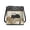 Black Cat, variant on Surprised Tabby Cat in Ripped Denim Pattern Sling Bag, Fashion Crossbody Purse Durable Zipper Closure Crossbody Bag for Daily Dating