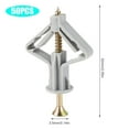50pcs Plasterboard Fixings Anti Rotate Drywall Anchor Kit Stable