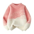 thumbnail image 1 of Little Girls Kids Sweater Fall Winter Pullover Casual Base Top Clothing Red Size 7-8T, 1 of 1