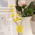 thumbnail image 4 of Aosijia 3 Pack Lemon Wooden Bead Garland with Jute Plaid Tassels and Lemon Slice, Rustic Tiered Tray Ornaments for Spring Summer Lemonade Home Decoration, 4 of 13