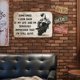 thumbnail image 3 of Frase Placa Metal Vintage Pintura Hierro Rectangular Arte La Pared 30x20 Cm, 3 of 9