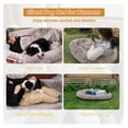 thumbnail image 4 of HeSLehs Human Dog Bed,71"x45"x14" Human Size Giant Dog Bed for Adults and Pets,Washable Faux Fur Cover Dog Bean Bag Bed for Humans with Blanket and Pillow,Camel, 4 of 8