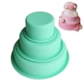 thumbnail image 3 of Inteprter Juego de moldes para pasteles redondos Moldes para pasteles de silicona de 3 capas Moldes para galletas Herramientas para hornear para Herramientas y accesorios para hornear Inteprter HA035449-00, 3 of 6