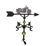 Montague Metal Products WV-318-SI 300 Series 32 In. Deluxe Swedish Iron Motorcycle Weathervane