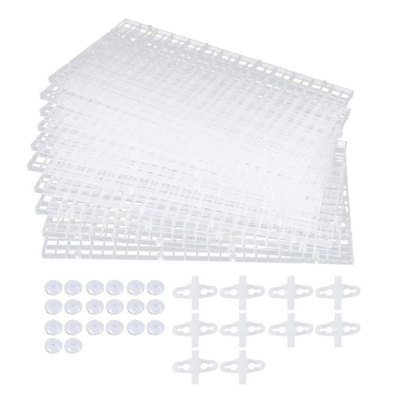 10pcs Aquarium Divider Fish Tank Divider Filter Grids Separation Grid Tray Isolation Board Grid With Hao