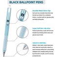 thumbnail image 2 of Soft Grip 1mm Ballpoint Pens, Medium Point, Black Ink - Durable Retractable Pens for Men & Women, Perfect for Office Use, Pack of 5, 2 of 8