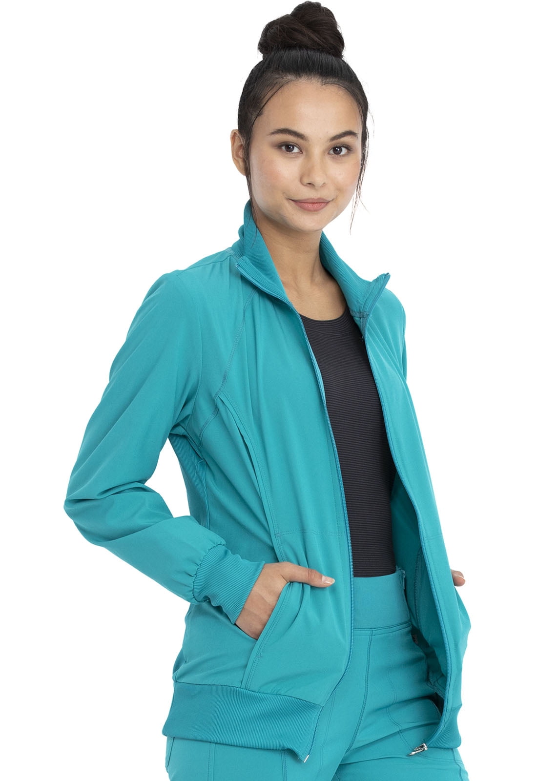Infinity Women's Zip Front Warm-Up Jacket #2391A – New Waves Scrubs