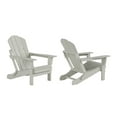 thumbnail image 3 of WestinTrends Malibu 3-PC Outdoor Patio Plastic Adirondack chair set with Coffee table ( 2 seater ), Sand, 3 of 7