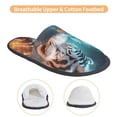 thumbnail image 3 of Fotbe Blue Dragon And White Tiger Pantuflas Peludas para Mujer con Estampado, Zapatillas de Peluche, Zapatos de Invierno para Casa, Uso Interior y Exterior-Medium, 3 of 8