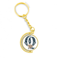 thumbnail image 1 of Anillo de oro de metal llavero Unbranded Llavero Con flores en forma de letras, 1 of 3