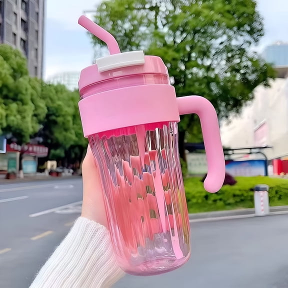 ACDANC 2026 New Plastic Tumbler with Lid,Straw and Handle,Leak-Proof Bpa-Free Cup,Reusable Tumbler for Iced Coffee,Milkshakes,Sports Drinks,Beer