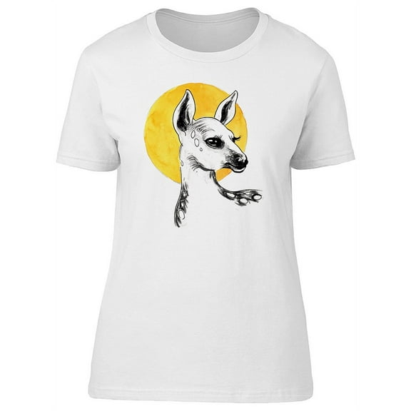 Baby Deer On The Sun T-Shirt Women -Image by Shutterstock, Female Large