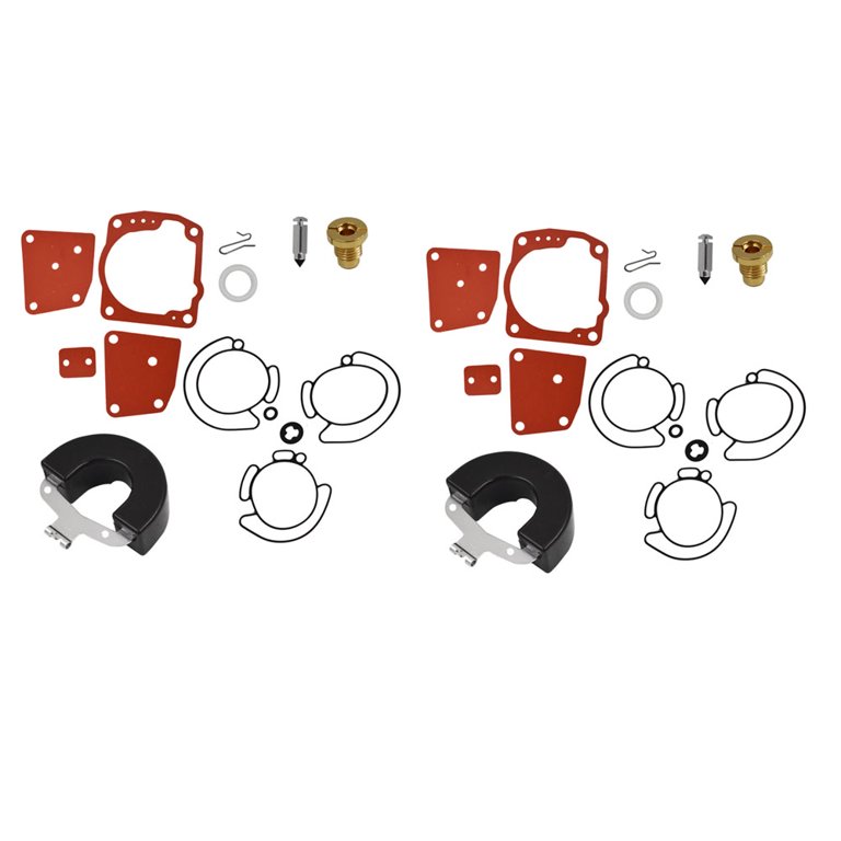 3-Pack Johnson Evinrude Carburetor Rebuild Kit For V4 V6 90 Deg - Fits 435442, 436852, 438996