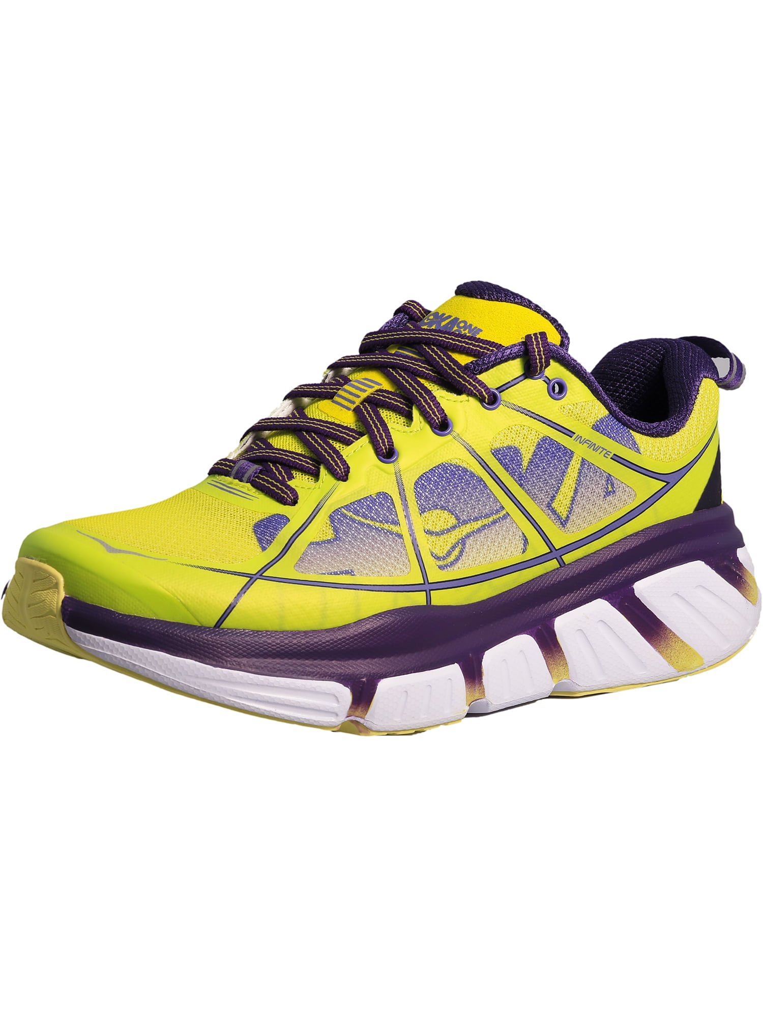 Hoka One Women's Infinite Acid/Mulberry Purple Ankle-High Fabric Cross ...