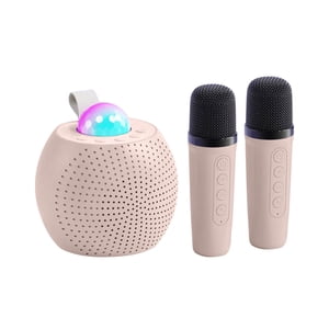 Haut-parleurs Bluetooth sans fil, Microphone haut-parleur sans fil Karaoké portable Soyez fait une seule machine Bluetooth Haut-Parleur Accueil Karaokée Cadeau, Haut-parole Bluetooth portable