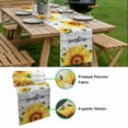 thumbnail image 5 of Sunflowers Bees Table Runner - 36 Inch Long, Kitchen Dining Table Runner Dresser Scarves, Grey Check Sunshine Watercolor Floral Farmhouse Decor for Coffee Tables Wedding Party Banquet, 5 of 8