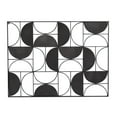 thumbnail image 6 of DecMode Black Metal Half Moon Geometric Wall Decor with Gold Detailing, 6 of 7