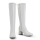 thumbnail image 5 of Botas DREAM PAIRS Gogo hasta la rodilla con punta cuadrada blancas talla 9.5, 5 of 9