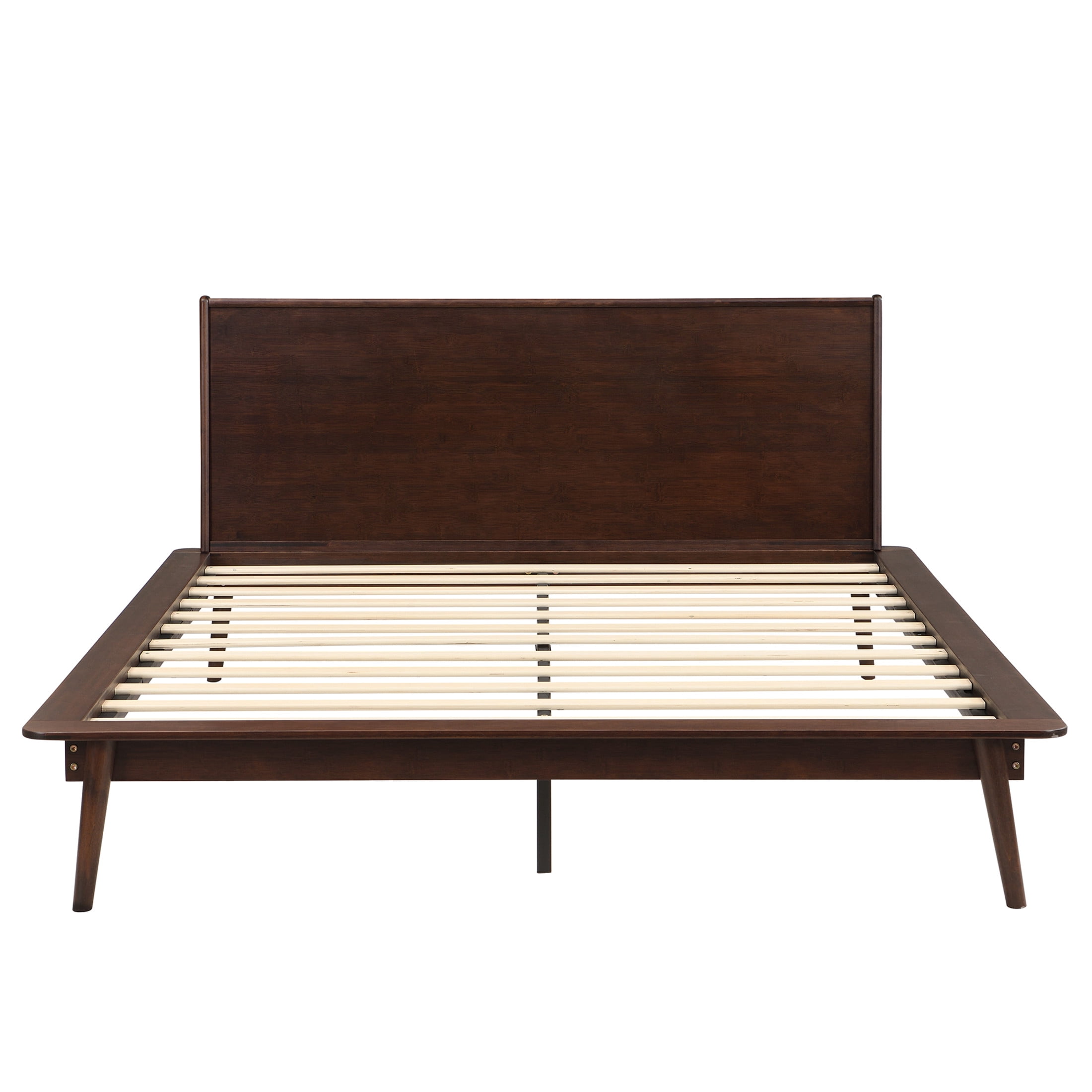 Christopher Knight Home Queen Size Bamboo Platform Bed Frame, Heavy-Duty Support, Chocolate