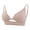 PH112_Complexion, variant on Front Closure Bras for Women Deep V Adjustable Strap Bralette Hollow Out Wireless Seamless Bralettes Comfy No Underwire Jelly Bra Khaki 34
