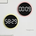 thumbnail image 4 of Big LED Display Digital Wall Clock 10Inch Remote Control 2 Alarms 10 Brightness, 4 of 20
