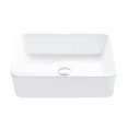 thumbnail image 1 of Stylish Vessel 18 ¾"Wx 14 ½"D White Porcelain Rectangular Bathroom Sink P-223W, 1 of 10