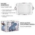 thumbnail image 2 of Princess Hippo with Crown Storage Bins with Handle Fabric Organizer Basket Foldable Box 2 Pack 14.2x10.2x8.3, 2 of 8
