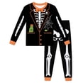 thumbnail image 5 of Weebloom Halloween Pajama Sets For Little Girl Skeleton Long Sleeve Shirts And Pants Fall Winter 2 Piece Set Pjs Jammies, 5 of 6