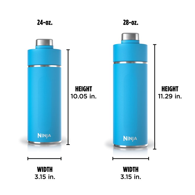 Ninja Thirsti 24oz. Travel Water Bottle,Stainless Steel, Leak