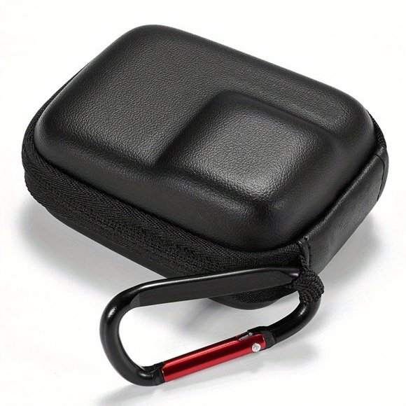 BYXAS Black Hard Carrying Case for GoPro, Mini Hard Shell Carrying Case Travel Portable Storage Bag for GoPro 12/11/10/9/8/7/6/5/4 Action Camera and More (3.66” x 2.76” x 1.5”)