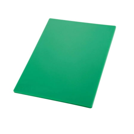 Winco 12" W x 18" D Cutting Board Green 86130