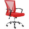 thumbnail image 1 of Modern Home Zuna Ergonomic Mesh Mid Back Office Desk Chair, Black & Red, 1 of 10
