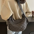 thumbnail image 2 of gcong Stylish Winter Quilted Messenger Bag Casual Tote With Puffy Padding For Daily Crossbody Shoulder Purse, 2 of 3