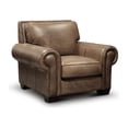 thumbnail image 4 of Hello Sofa Home Valencia Top Grain Hand Antiqued Leather Armchair in Taupe Brown, 4 of 4