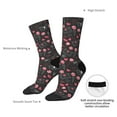 thumbnail image 4 of Rateoe Valentine'S Day for Women Casual Calf Socks - Cute Crew Socks - Thin Soft Above Ankle Socks Size 5-11, 4 of 6