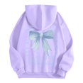 thumbnail image 6 of Women Sweatshirts Women's Hoodie Sweatshirt with Pocket for Everyday Comfort and Casual Style Purple M, 6 of 6