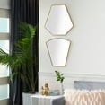 thumbnail image 2 of CosmoLiving by Cosmopolitan Gold Wall Mirror, Set of 2, 2 of 7