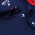 thumbnail image 2 of YONGHS Mens Short Sleeve Shirts Turn-Down Collar Tennis Golf Workout T-Shirt Sports Tees Top Navy Blue M, 2 of 7