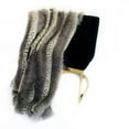thumbnail image 4 of Plutus Gray Two Tone Feather Faux Fur Luxury Throw Blanket, 4 of 5