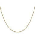 thumbnail image 2 of 14k Solid Yellow Gold 1.0mm Sparkle-Cut Forzantine Cable Chain Necklace 20 Inch Chain Necklace for Women and Men, 2 of 2