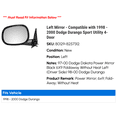 thumbnail image 2 of Left Mirror - Compatible with 1998 - 2000 Dodge Durango Sport Utility 4-Door 1999, 2 of 2