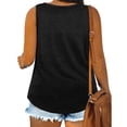 thumbnail image 3 of Plus Size Women Solid Color Sleeveless Casual Tank Tops Crew Neck Simple Camisole 5XL, 3 of 4