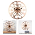 thumbnail image 4 of Reloj de Pared Pulgadas, Reloj de Pared de Redondo, Sin Tictac, Funciona con Pilas, Decoración Del Hogar para Sala de Estar, Dormitorio, Dorado Macarena Reloj de pared, 4 of 7