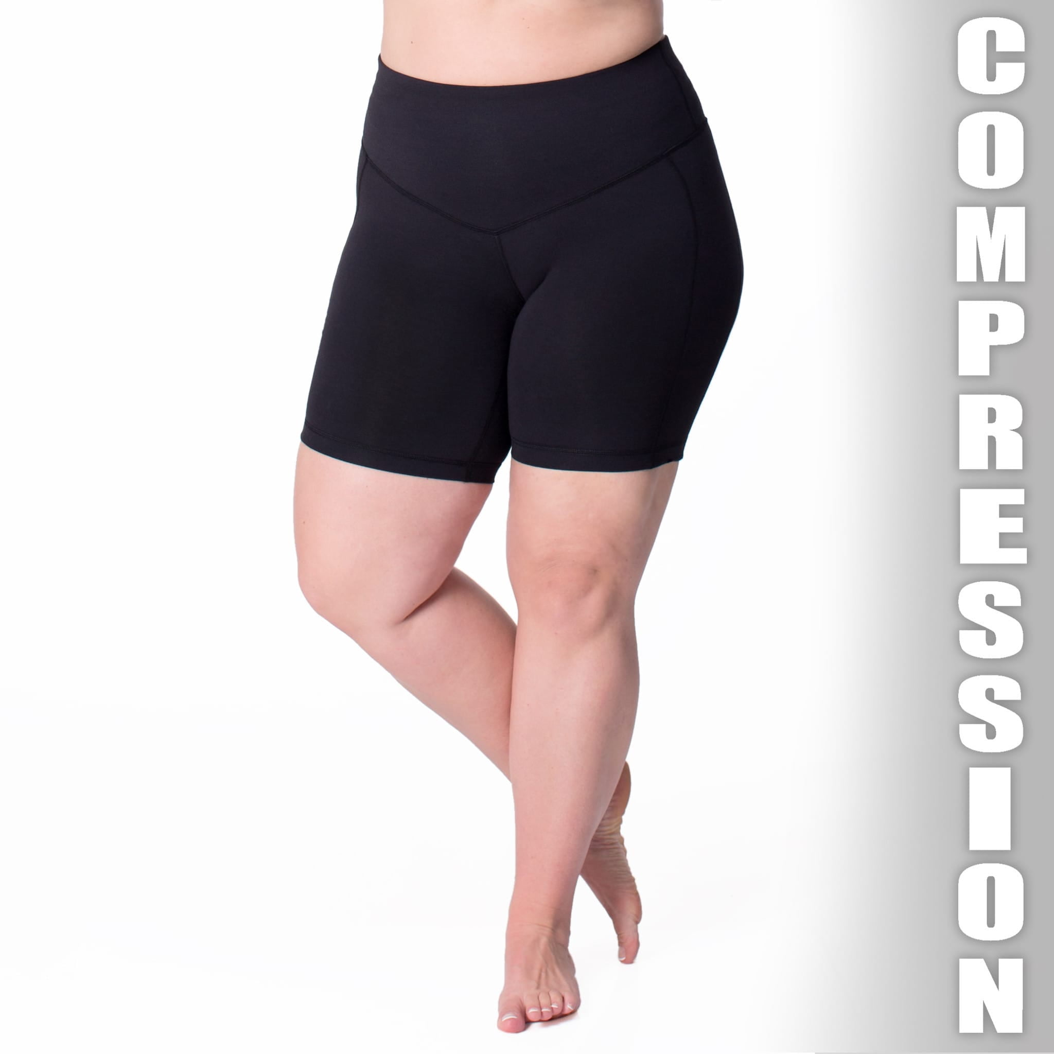 Rainbeau Curves Womens Plus Size Curve Basix Compression Capri